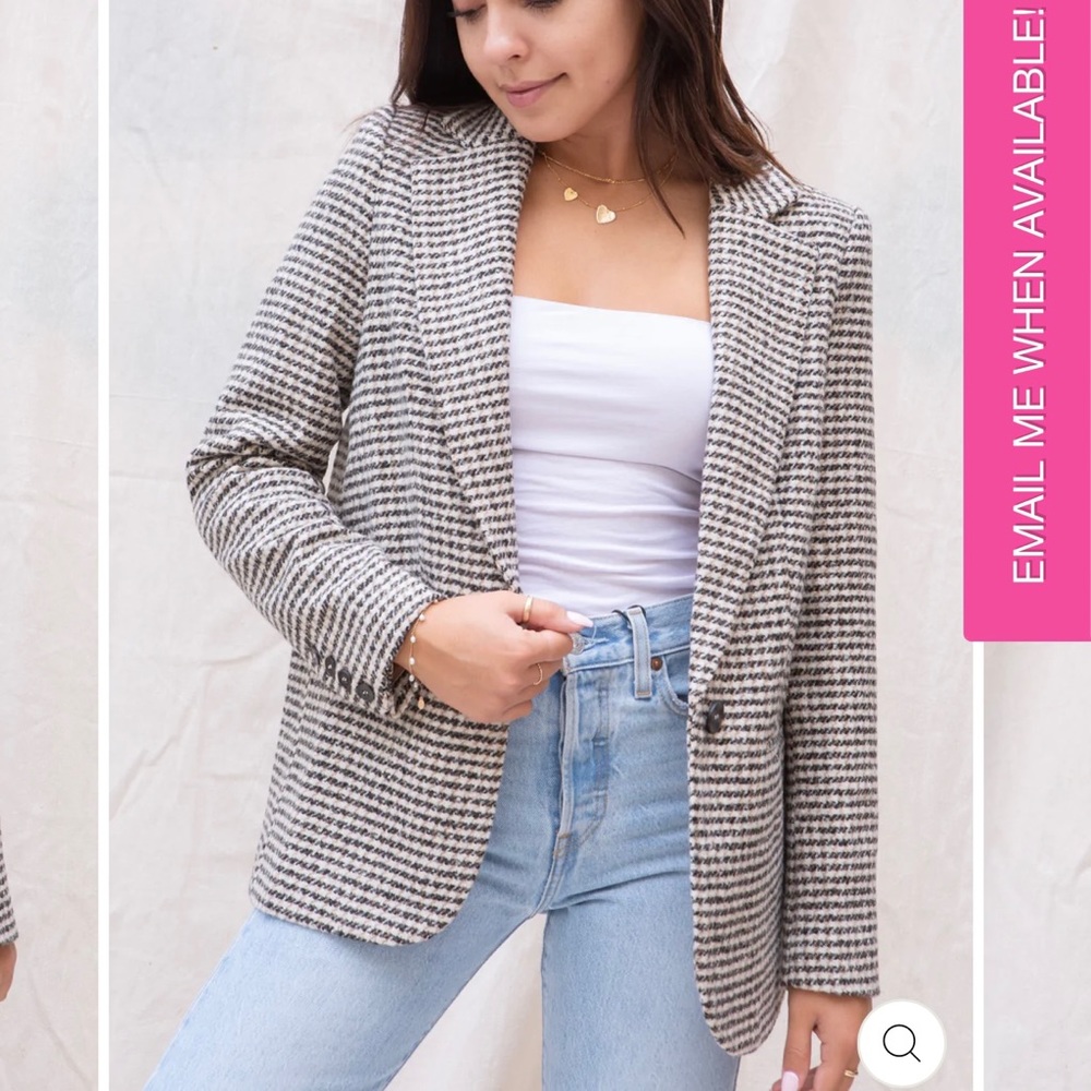 NWT Astr Harlow Plaid Blazer SMALL $100 OBO